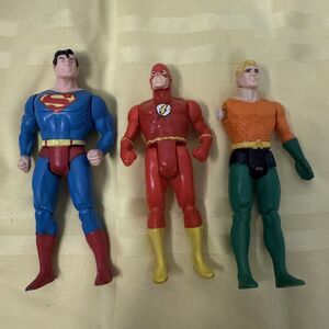 Kenner Super Powers Superman Flash Aquaman One Arm 1984 Figure DC Vintage